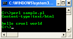ActivePerl - Perl for Windows - running perl script from Windows command prompt