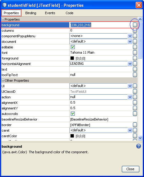 Step-by-step on Java desktop GUI application and MySQL database screenshots