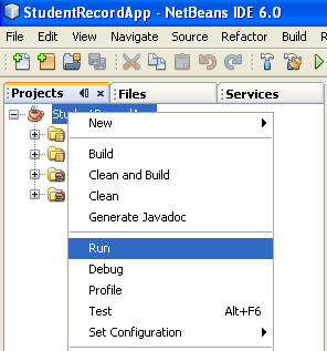 Step-by-step on Java desktop GUI application and MySQL database screenshots