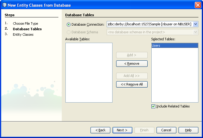 Step-by-step on the Java web application: Java Persistence API (JPA) and Java Server Faces (JSF) Java DB database project screenshots