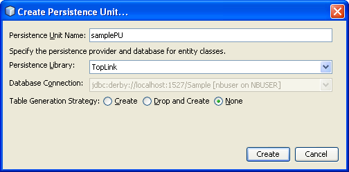 Step-by-step on the Java web application: Java Persistence API (JPA) and Java Server Faces (JSF) Java DB database project screenshots