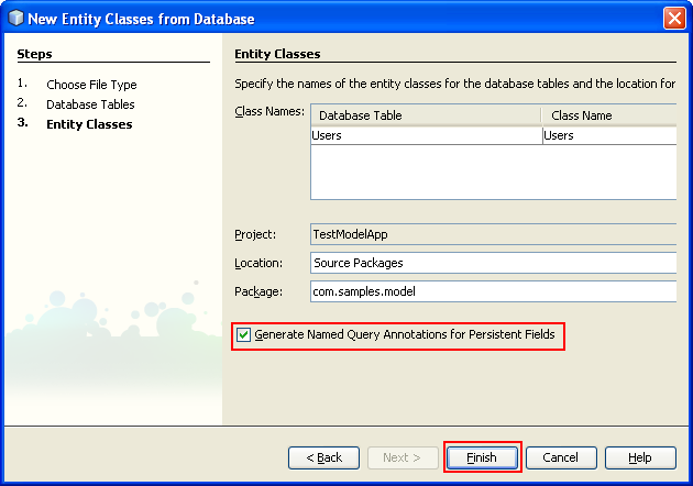 Step-by-step on the Java web application: Java Persistence API (JPA) and Java Server Faces (JSF) Java DB database project screenshots