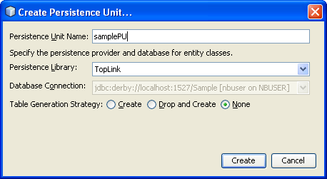 Step-by-step on the Java web application: Java Persistence API (JPA) and Java Server Faces (JSF) Java DB database project screenshots