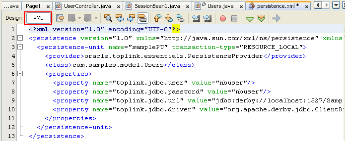 Step-by-step on the Java web application: Java Persistence API (JPA) and Java Server Faces (JSF) Java DB database project screenshots
