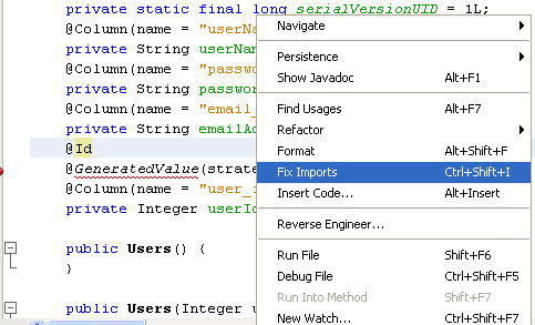 Step-by-step on the Java web application: Java Persistence API (JPA) and Java Server Faces (JSF) Java DB database project screenshots