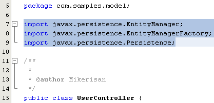 Step-by-step on the Java web application: Java Persistence API (JPA) and Java Server Faces (JSF) Java DB database project screenshots