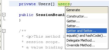 Step-by-step on the Java web application: Java Persistence API (JPA) and Java Server Faces (JSF) Java DB database project screenshots