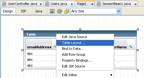 Step-by-step on the Java web application: Java Persistence API (JPA) and Java Server Faces (JSF) Java DB database project screenshots