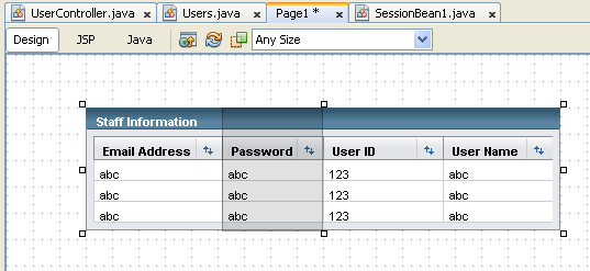 Step-by-step on the Java web application: Java Persistence API (JPA) and Java Server Faces (JSF) Java DB database project screenshots