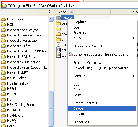 Step-by-step on the Java web application: Java Persistence API (JPA) and Java Server Faces (JSF) Java DB database project screenshots