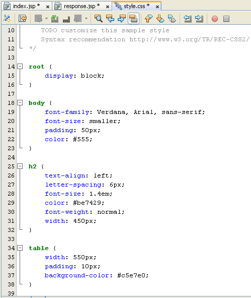 Step-by-step Java web application using MySQL database development screeshots
