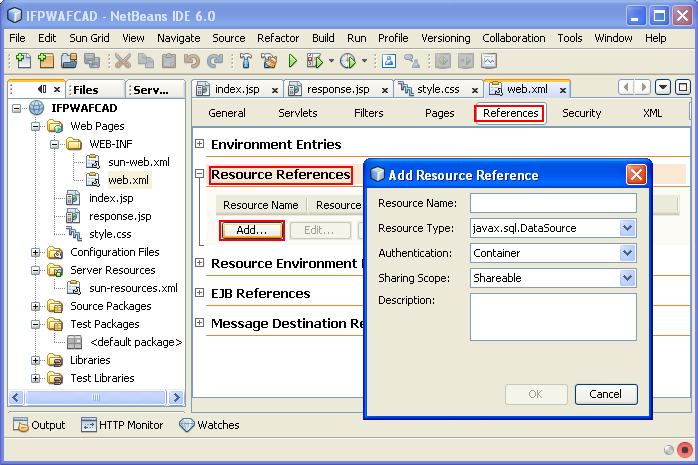 Step-by-step Java web application using MySQL database development screeshots