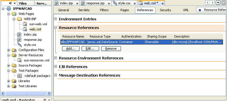 Step-by-step Java web application using MySQL database development screeshots