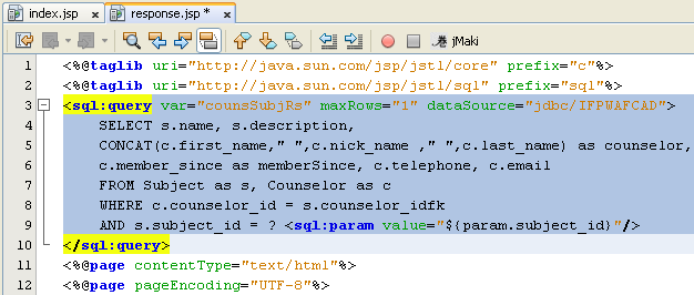 Step-by-step Java web application using MySQL database development screeshots