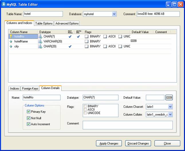 step-by-step on install, test and use MySQL GUI tool screen snapshots