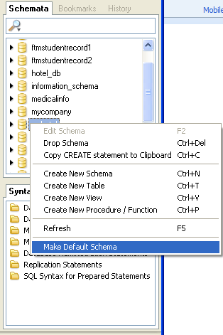 step-by-step on istall, test and use MySQL GUI tool screen snapshots