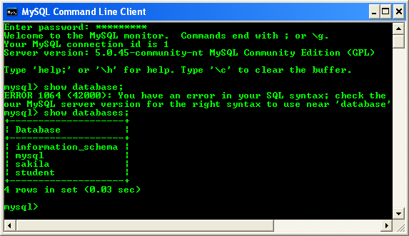 Setting up MySQL database on Windows XP Pro for Snort logging